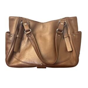 Cole Haan Alexa SUO5 Leather Hobo Purse in Copper